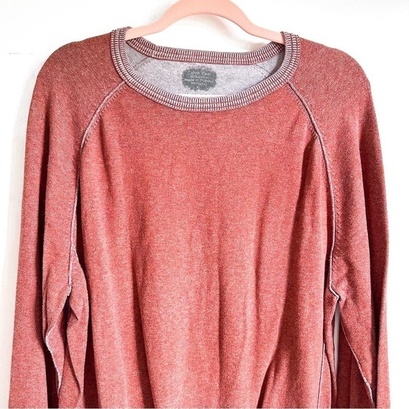 Calvin Klein Men’s Burnt Orange Cotton Crewneck Pullover Sweater sz XL - Picture 2 of 6